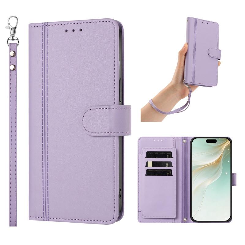 Чехол-книжка из ПУ кожи для Samsung Galaxy S6 S7 Edge S8 S9 Plus S10 S20 FE S21 S22 Ultra Держатель 9 слотов для карт Кошелек