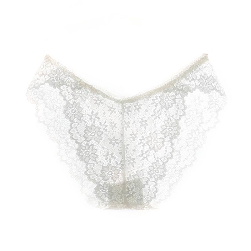 Luxury Women's Lace Panties - Sexy, Low Waist, Transparent, Hip-Lift Design