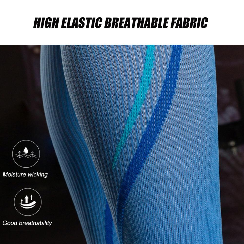 1 пара компрессионных носков с рукавами до середины икры толщиной 20–30 мм рт.ст. для мужчин и женщин, идеальный вариант компрессионных носков для бега