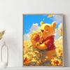 Full Round Diamond Painting Winnie and The Flowers Art Rhinestone Picture Mosaic DIY 5D Cross Stitch Embroidery Home Decoration