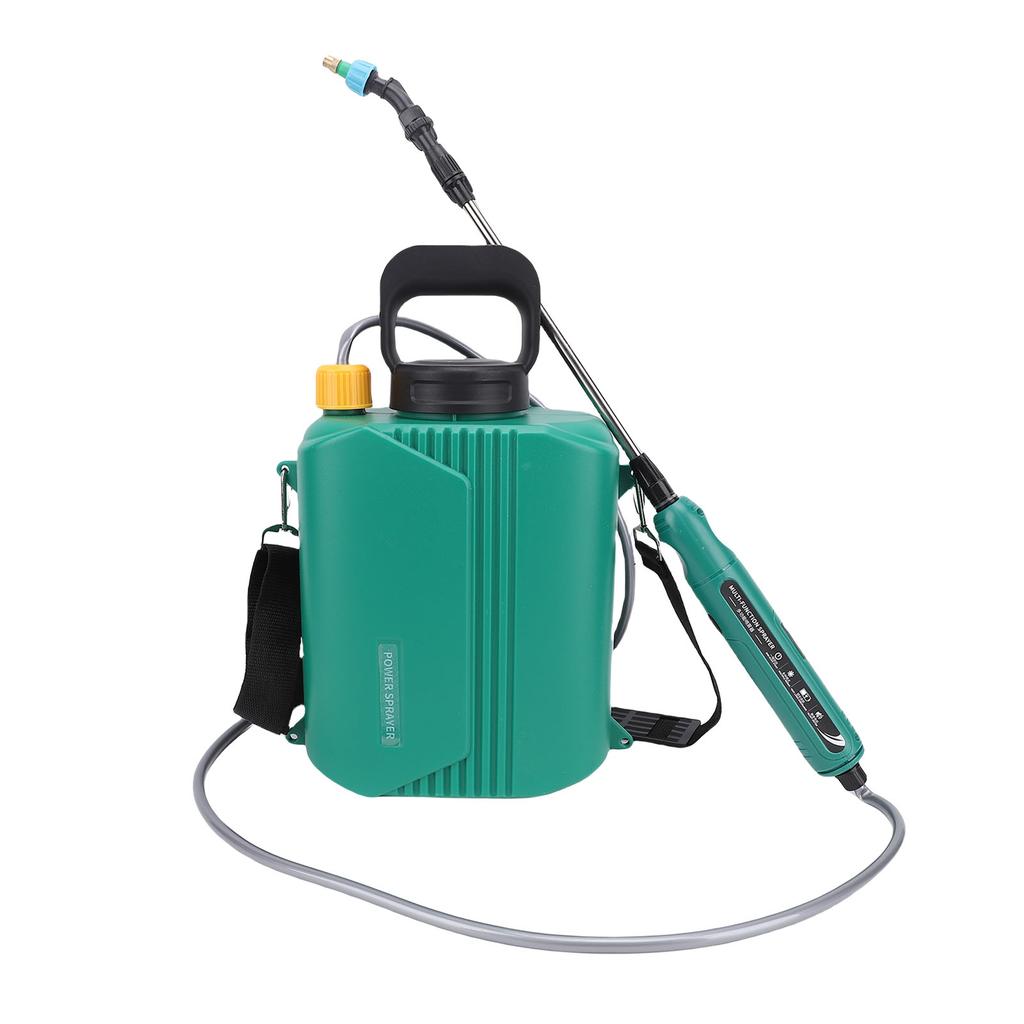 Battery Powered Garden Sprayer 6L Electric Backpack Sprayer with 3 Nozzles Retractable Wand Adjustable Strap for Lawn