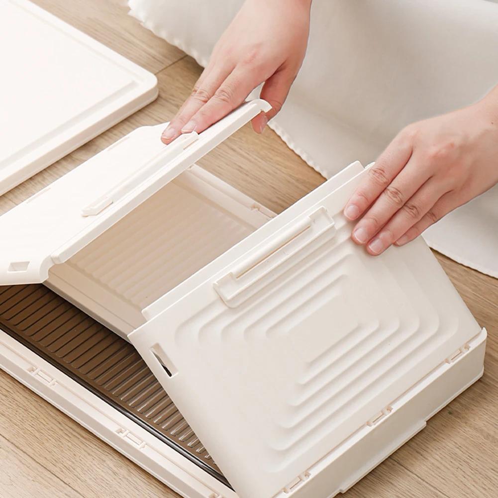 1/2/3/4/5/6 ярусный пластиковый 23QT штабелируемый контейнер для хранения с колесиками магнитная дверь складной ящик для хранения для гостиной общежития