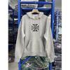 Oversized Vintage Washed Hooded Sweatshirt Men Women Teens Streetwear Loose Fit Cotton Pullover Fall 2025