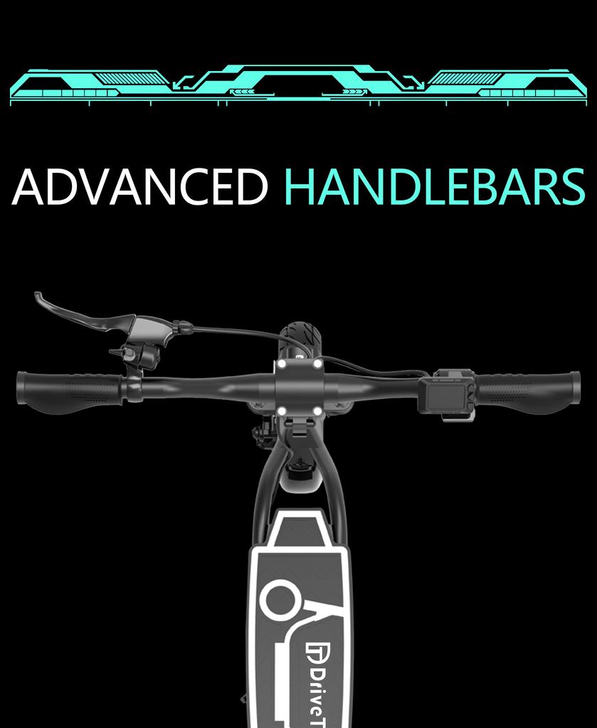 Взрослый электрический самокат DriveTron DT01: Аккумулятор 36 В 13 Ач, скорость 30 км/ч, запас хода 40-50 км, двигатель 400 Вт, передняя подвеска