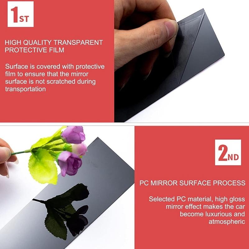 Стойки кузова, молдинги оконных проемов дверей для Dodge Charger 2011- Черные наклейки против царапин, аксессуары