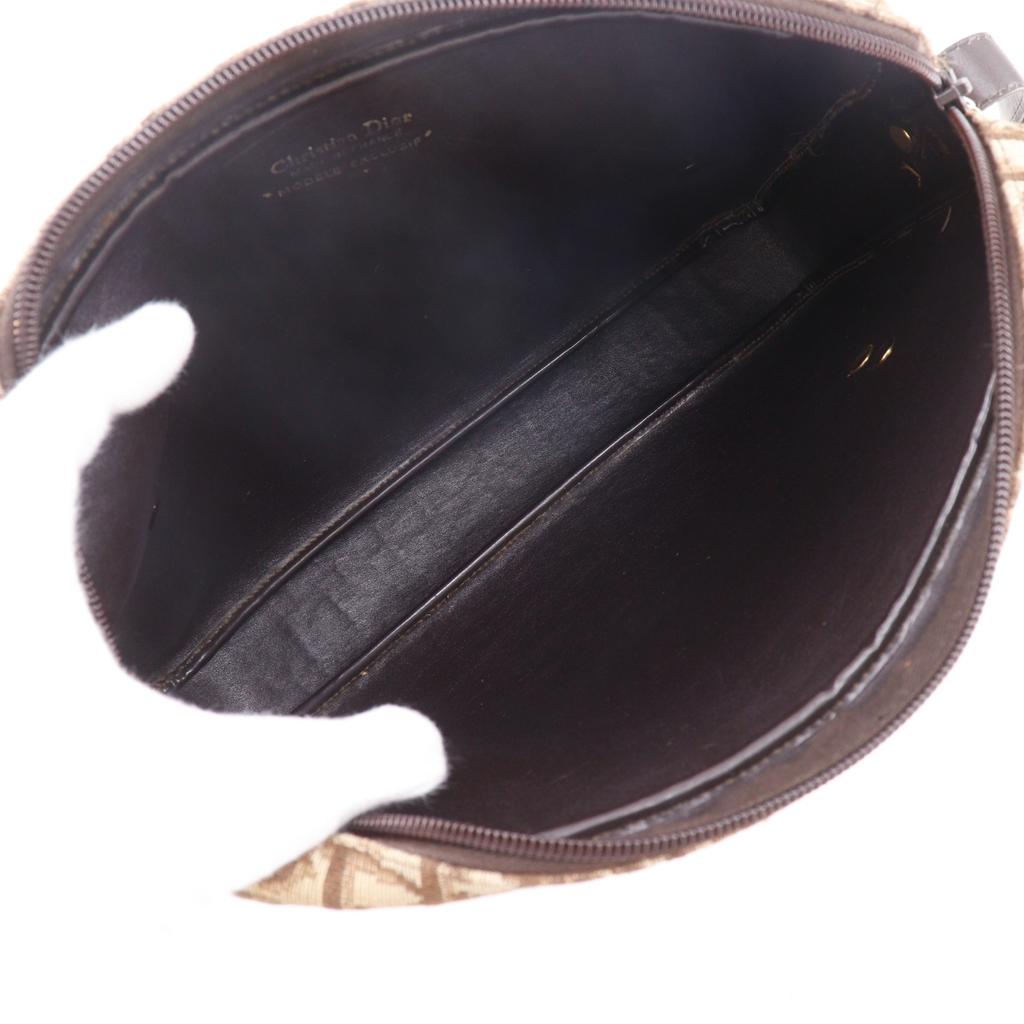 Dior Trotter Shoulder Bag vintage Brown canvas Women Used