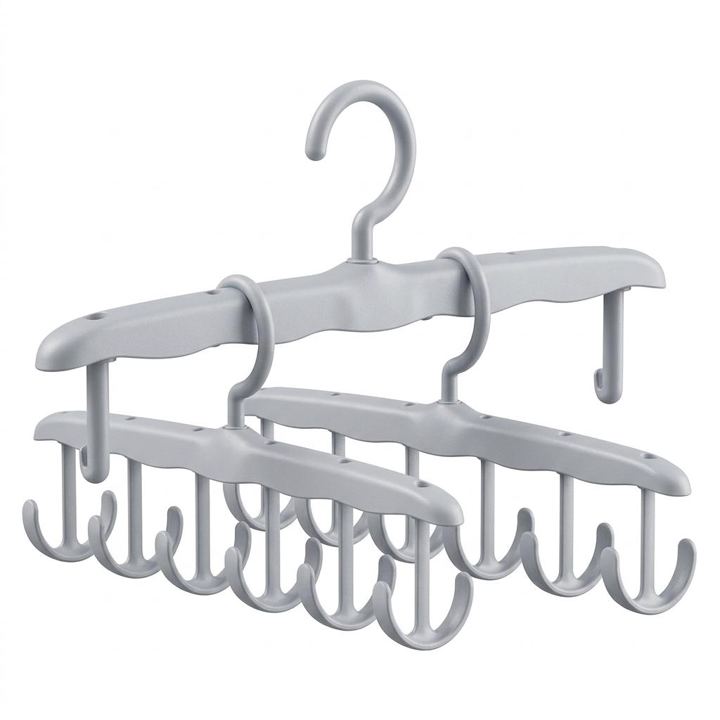 Multi-Function Hanger For Underwear And Straps With Non-Slip Hooks For Home And Dorm Use