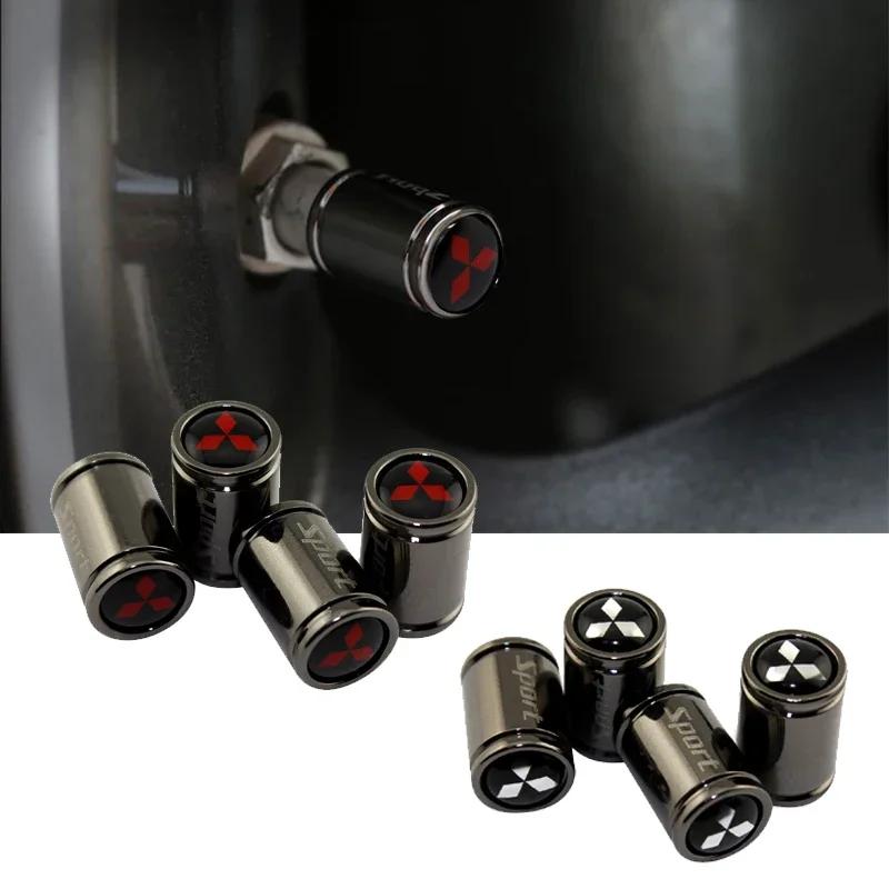 4PCS Car Wheel Tire Valve Tyre Stem Air Caps For Mitsubishi Ralliart ASX Lancer Cordia Pajero Mirage Triton Outlander Colt