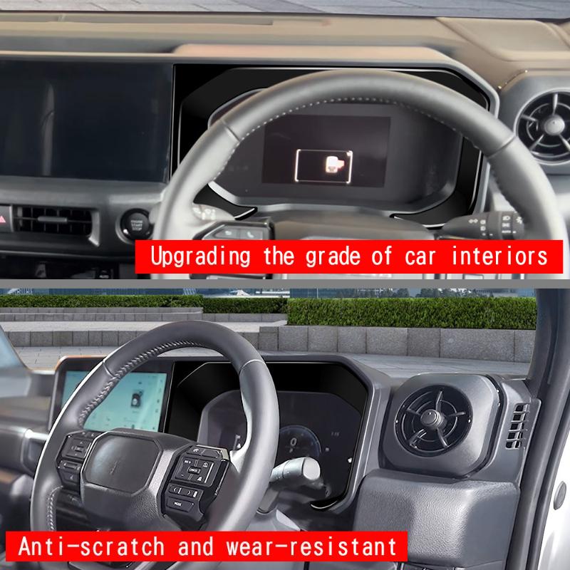 For Toyota FJ Cruiser 2026 ABS Carbon Fiber Car Dashboard Show Frame Cover Trim Interior Car Accessories RHD