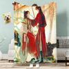 Anime Heaven Official's Blessing Throw Lightweight 240g Flannel Blanket Soft Skin-friendly for Summer Cooling