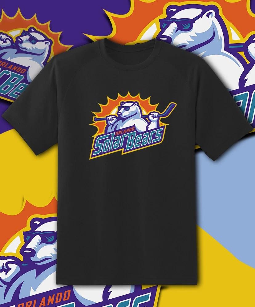 Футболка с логотипом команды Orlando Solar Bears Размеры для взрослых и детей S-6XL Отслеживание!!