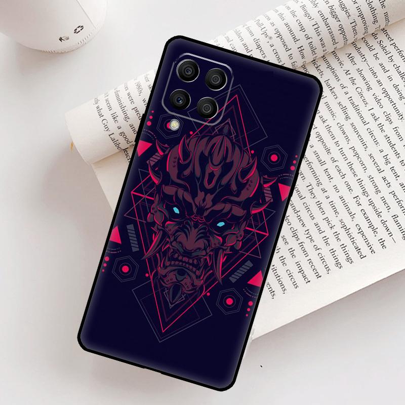 Чехол-маска демона Они Ханья для Samsung Galaxy M31 M11 M14 M34 M54 M12 M32 M52 M15 M13 M06 M16 M36 M56 M53 M35 M55