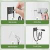 Black Garden Hose Hook Wall Mount Hose Holder With Slots For Hose Extension Cords