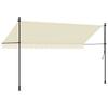 vidaXL Markise Einziehbar Creme 350x150 cm Stoff und Stahl