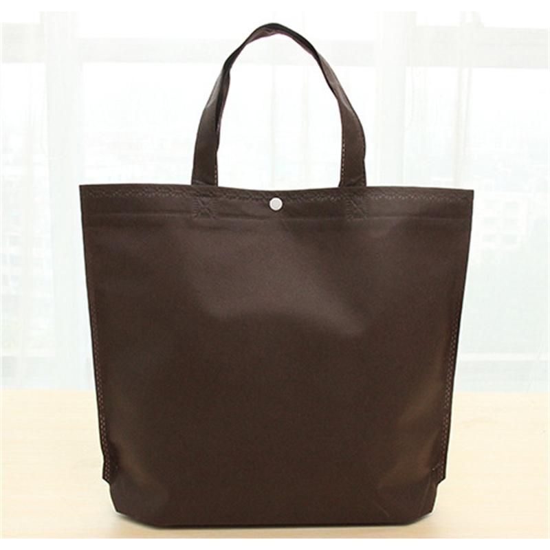 Shopping Bag Non-Woven Spot Buckle Folding Hot Pressing Bag Blank High-Grade Handbag Bag Handbag