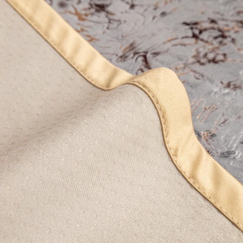 Gilded Pattern Dutch Velvet Sofa Covers Sofas Towel Anti-slip Couch Protector Slipcover Sofa Blanket for Living Room Yellow Edge