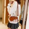 Vintage Mini Square Bag Crossbody PU Leather Bag Trendy Piano Pattern Shoulder Bag  Unisex