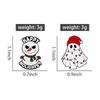 Halloween Christmas Enamel Pins Snowman Boo Ghost Brooches Lapel Badges Clothes Cartoon Funny Punk Jewelry Gift for Kids Friends