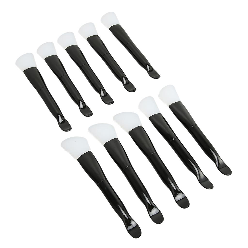 10pcs Silicone Facial Mask Brush Professional Home Beauty Salon Double Ended Mud Mask Applicator
