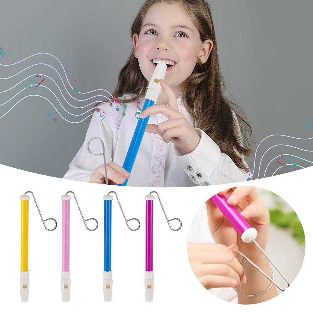 Funny Blowing Flute with Steel Sliding Rod Sliding Flute Slide Whistle Toy  Kid Children Baby