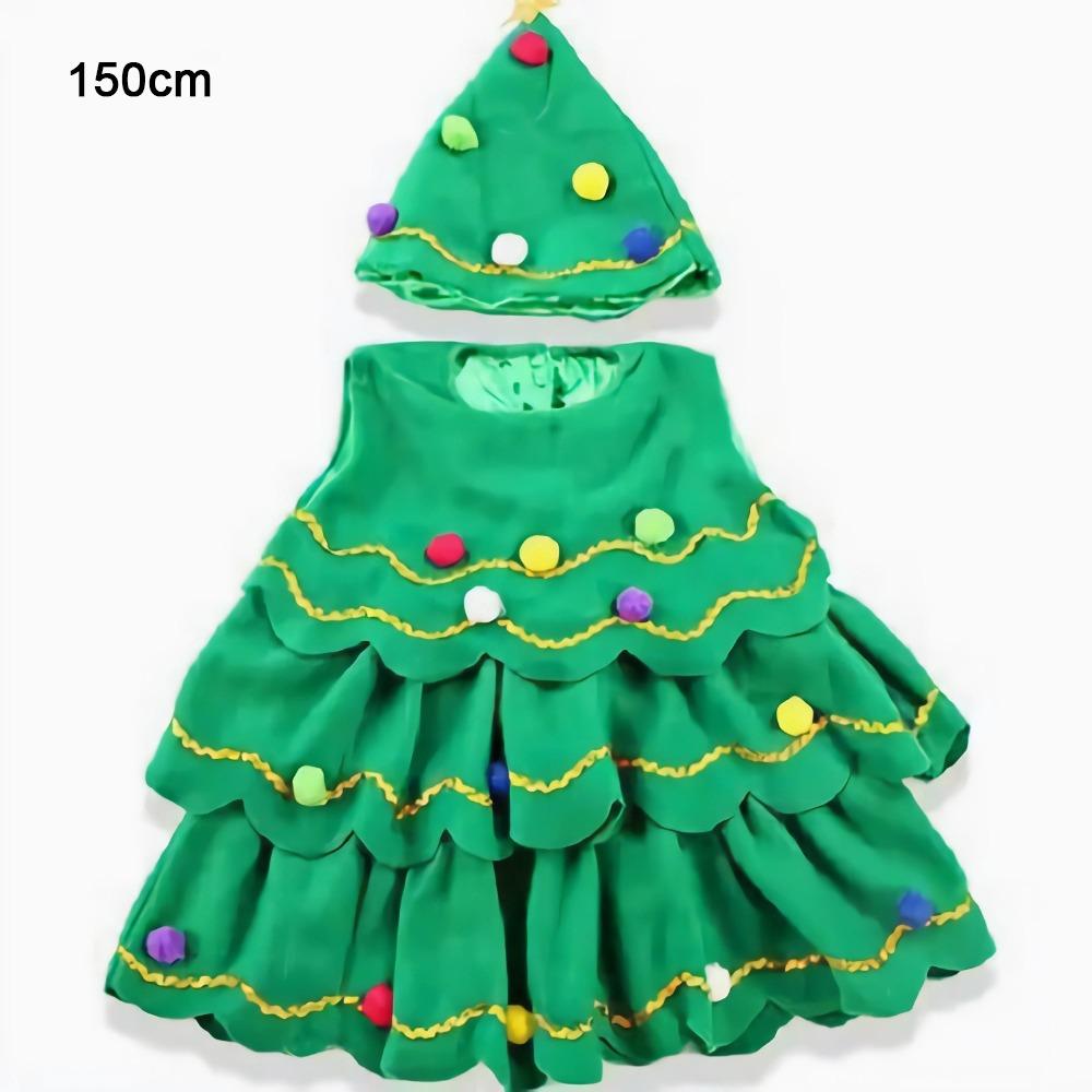 Hat Christmas Tree Costume Polyester Cosplay Costume Fashion Kids Dress Kids