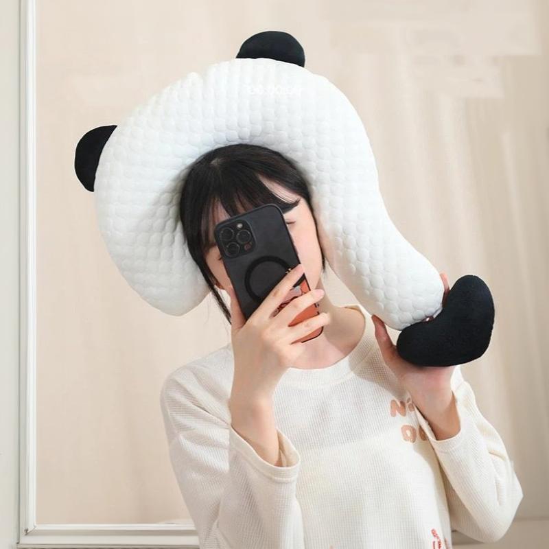 Plush Multifunctional Question Mark Shaped Pillow Ergonomic Support Cute Design For Travel Office Nap Home Relaxation