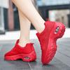 Women’s Casual White Walking Shoes Summer Girl Red Air-cushioned Shoes Black Lightweight Jogging Shoes Plus Size
