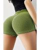 Green Side Drawstring Anti Cellulite High Waist Scrunch Butt Lift Shorts