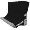 Temu Shein Men's Basketball Mid-Tube Socks - Large Size, Black/White/Gray