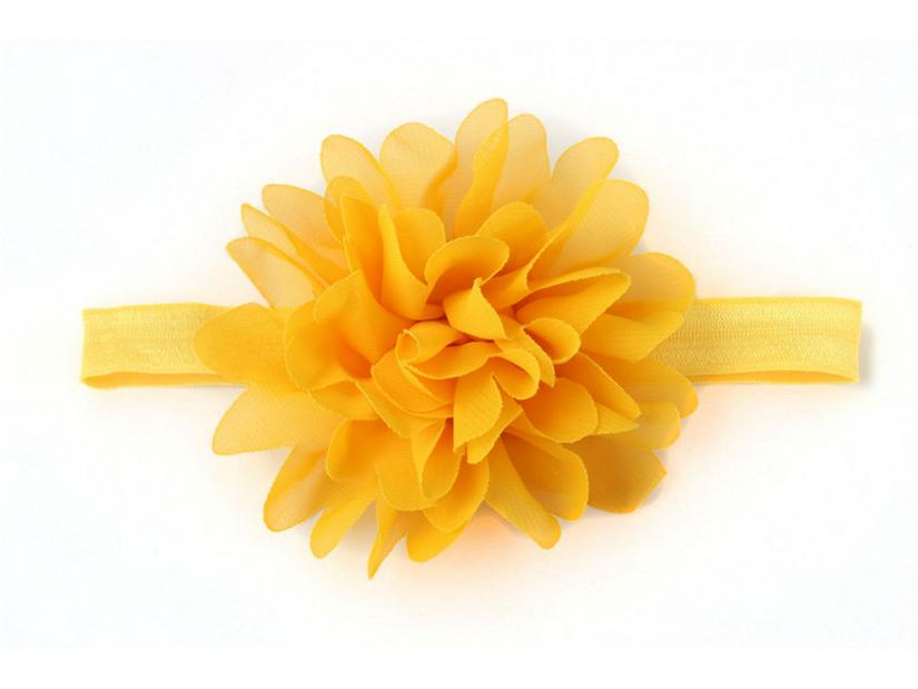 Креативная детская шифоновая повязка на голову с цветком - аксессуары для детских волос в европейском и американском стиле