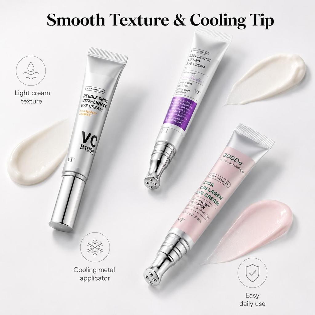VT Cica Collagen/Reedle Shot Lifting/Riddle Shot Vita-Light Eye Cream 15 мл