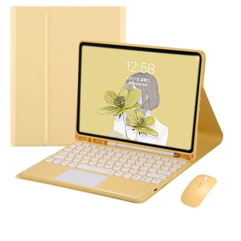 IPad 10.9 11 10.2 9.7 10.5 12.9 13 Inch Round Cap Bluetooth Keyboard Case With Touchpad Detachable Tablet