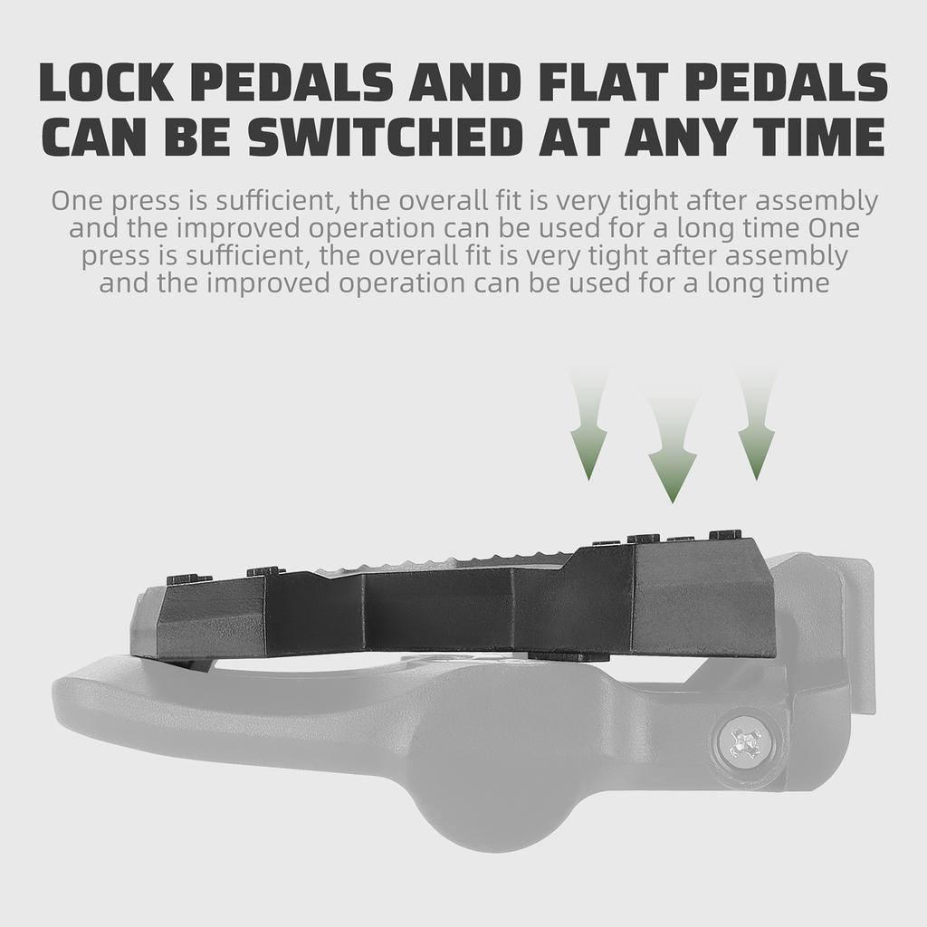 Самоблокирующийся адаптер для платформы Велосипедный замок Педали Преобразовать в плоские педали Преобразователь Велосипедная педаль