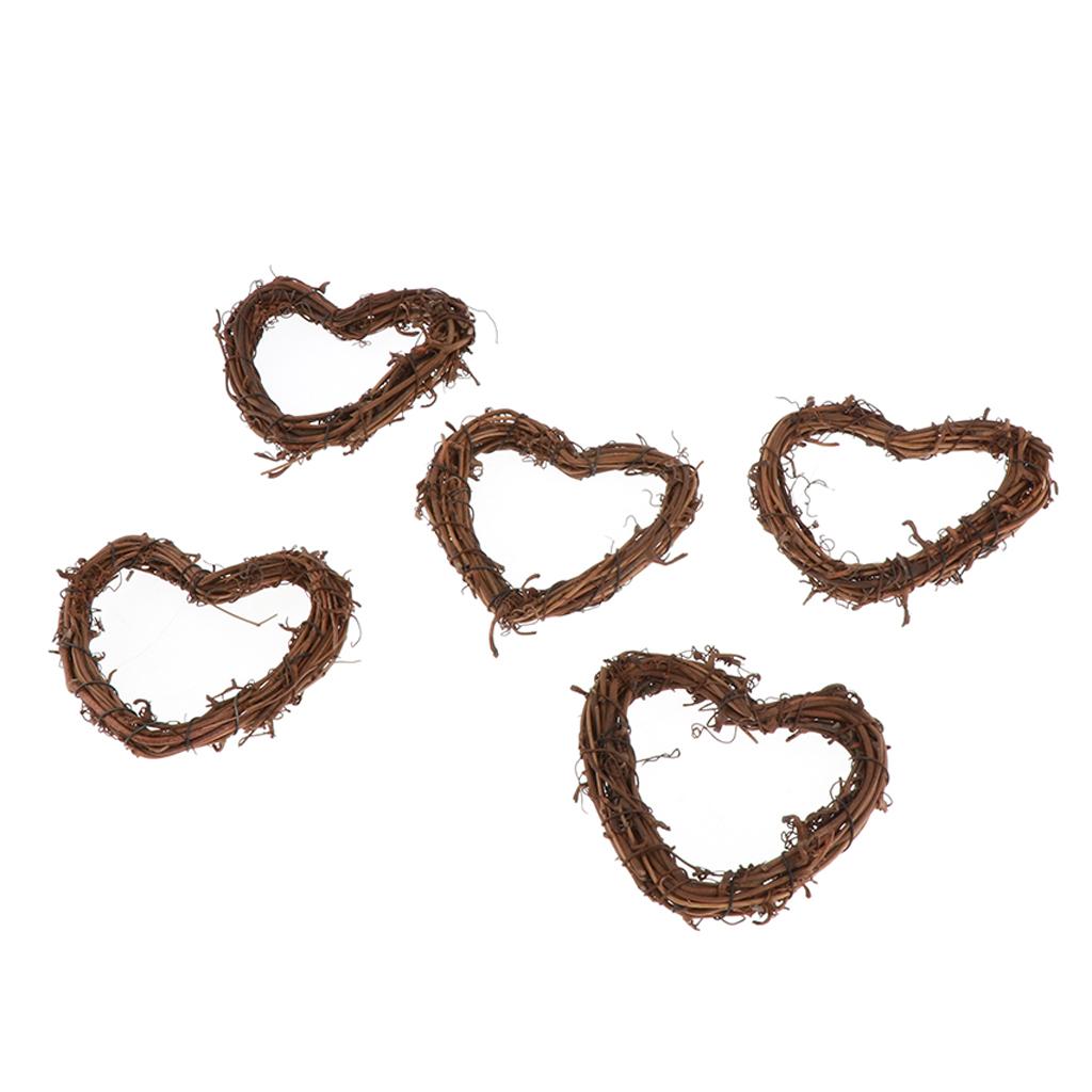 DIY Round / Heart Star Wreath Wooden Craft