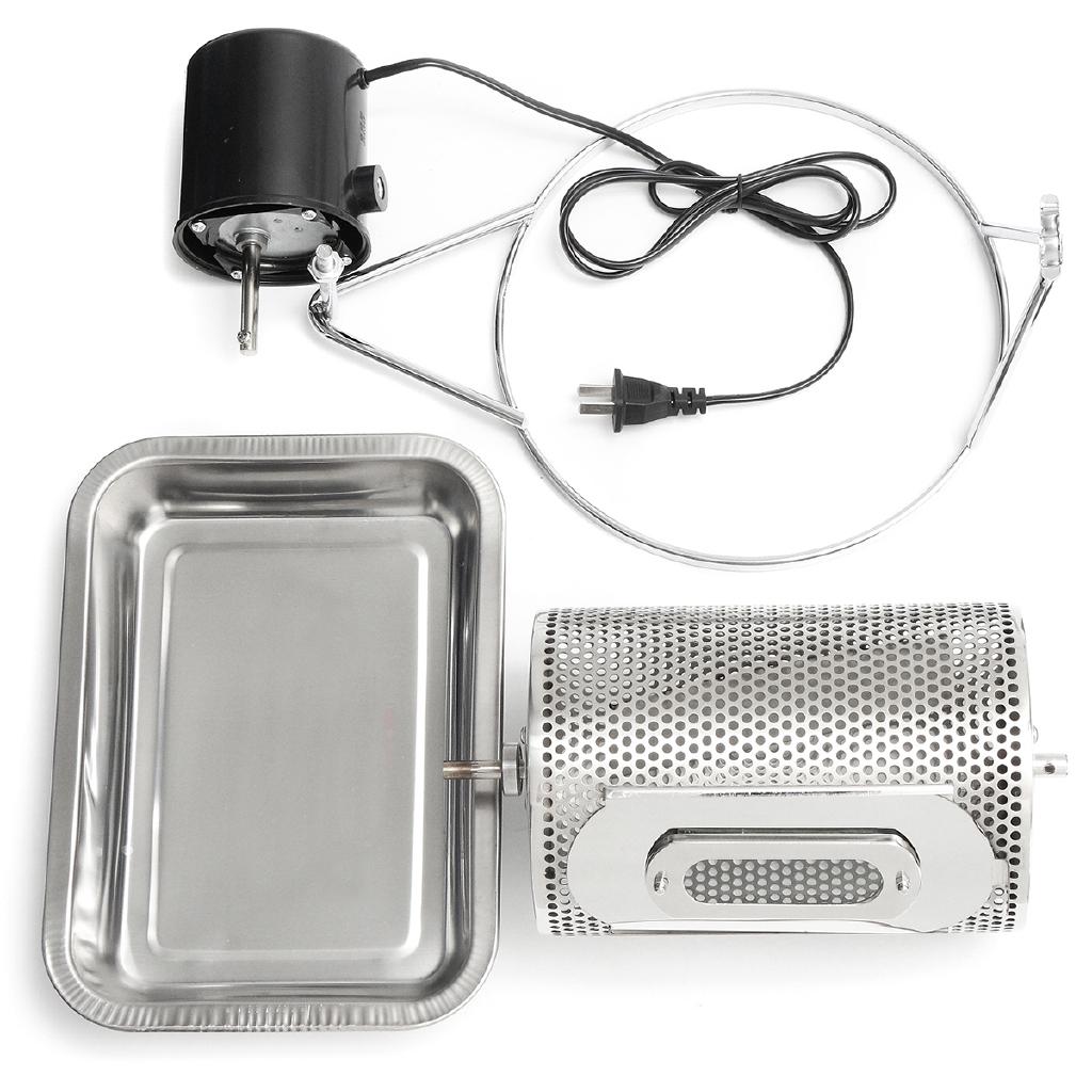 AU 220V Электрическая кофе-жаровня для зерен Домашняя кухонная машина Выпечка Обжарка + Поддон