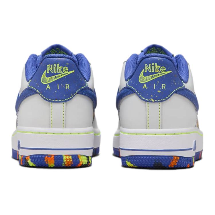 Nike Air Force 1 LV8 Gs Пыльный Фотон Вольт Общий Оранжевый Астрономический Синий HJ9231-025