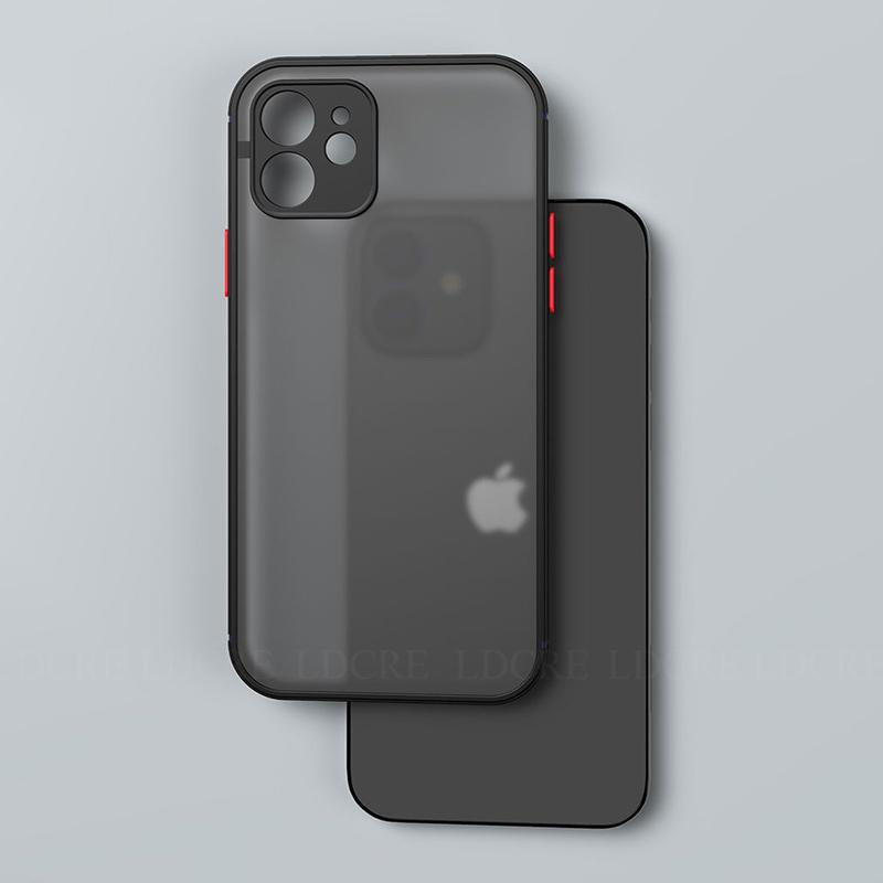 Чехол для iPhone 13 Pro Max для iPhone 15 14 13 12 11 X XS XR 7 8 Plus Обложка Силиконовый Матовый Прозрачный ПК Резина Тонкий Мягкий Чехол