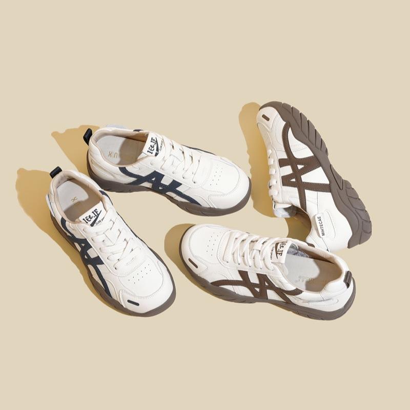 Ретро немецкие тренировочные кроссовки женские 2025 осень новые с утолщенной подошвой повседневные универсальные кроссовки Форреста Гампа мягкая подошва удобные маленькие белые спортивные кроссовки