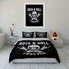 Rock N Roll Skull Design Bedding Set Bedding set (1 duvet cover, 2 pillowcases, duvet not included)