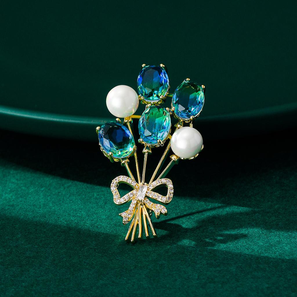 Senior Brooches Flower Leaf Brooch Pins for Women Suit Pendant Fashion Brooches Jewelry