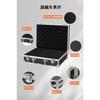 COBIVI Attache Case, Aluminum Case, Duralumin Case, Display Box, Attache Case, Sponge Cover, Small Tool Box, with Block Cushion, Small Item Storage Bo