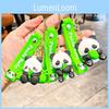 Side Holding Panda Bamboo Shoot Key Chain Cute Cartoon Girl Backpack Pendant