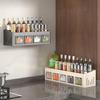 Punch-Free Wall-Mounted Kitchen Storage Rack & Spice Organizer Set