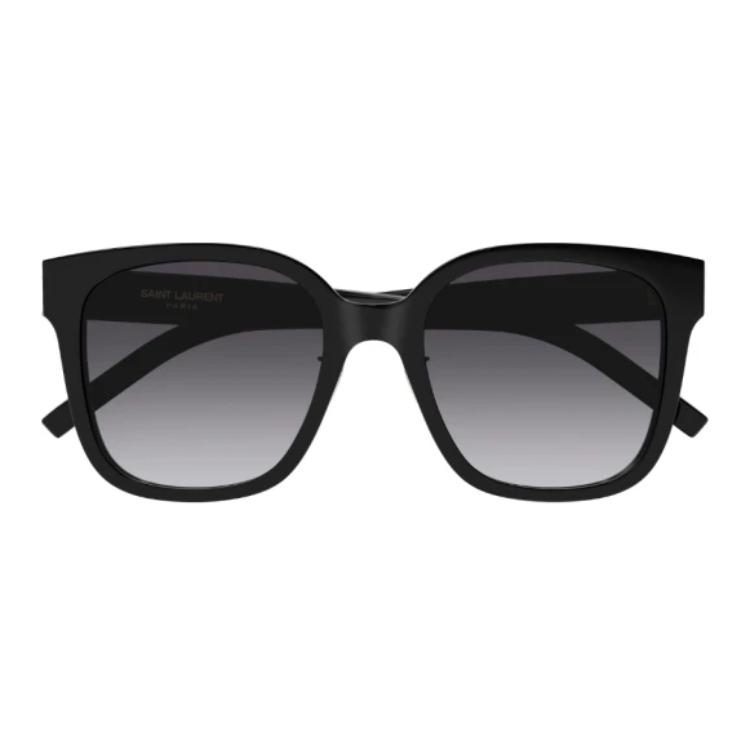 Saint Laurent Classic Logo Arm Square Sunglasses Women sunglasses Black SLM105002
