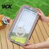 Space Saving Storage Solution Stainless Steel Crisper Box with Sealing Lid And Handle, Large Capacity Stackable Dry Food Organizer Bread Box,