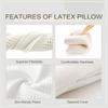 100% Pure Natural Latex Pillow for Neck Pain Relieve Sleep Orthopedic Pillows Comfortable Breathable Cervical Health Care Pillow