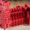 3D Стерео Креативность Часовня Башня Бумажный Силуэт День Рождения Подарочная Открытка Посткарточка