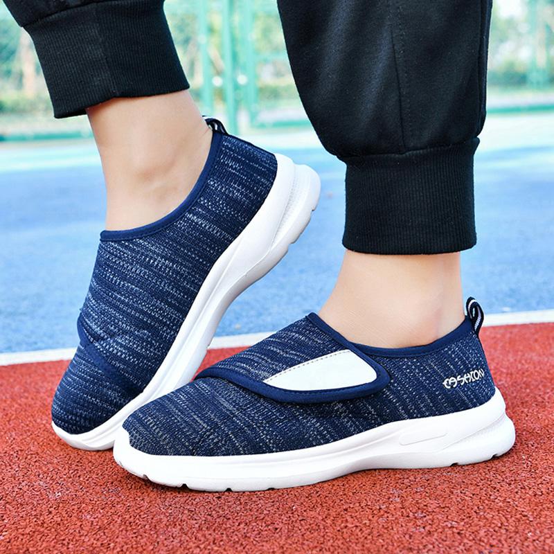 Диабетическая обувь для мужчин, широкая прогулочная обувь, ортопедическая обувь для отечных ног, кроссовки с подушечками для снятия боли в ногах