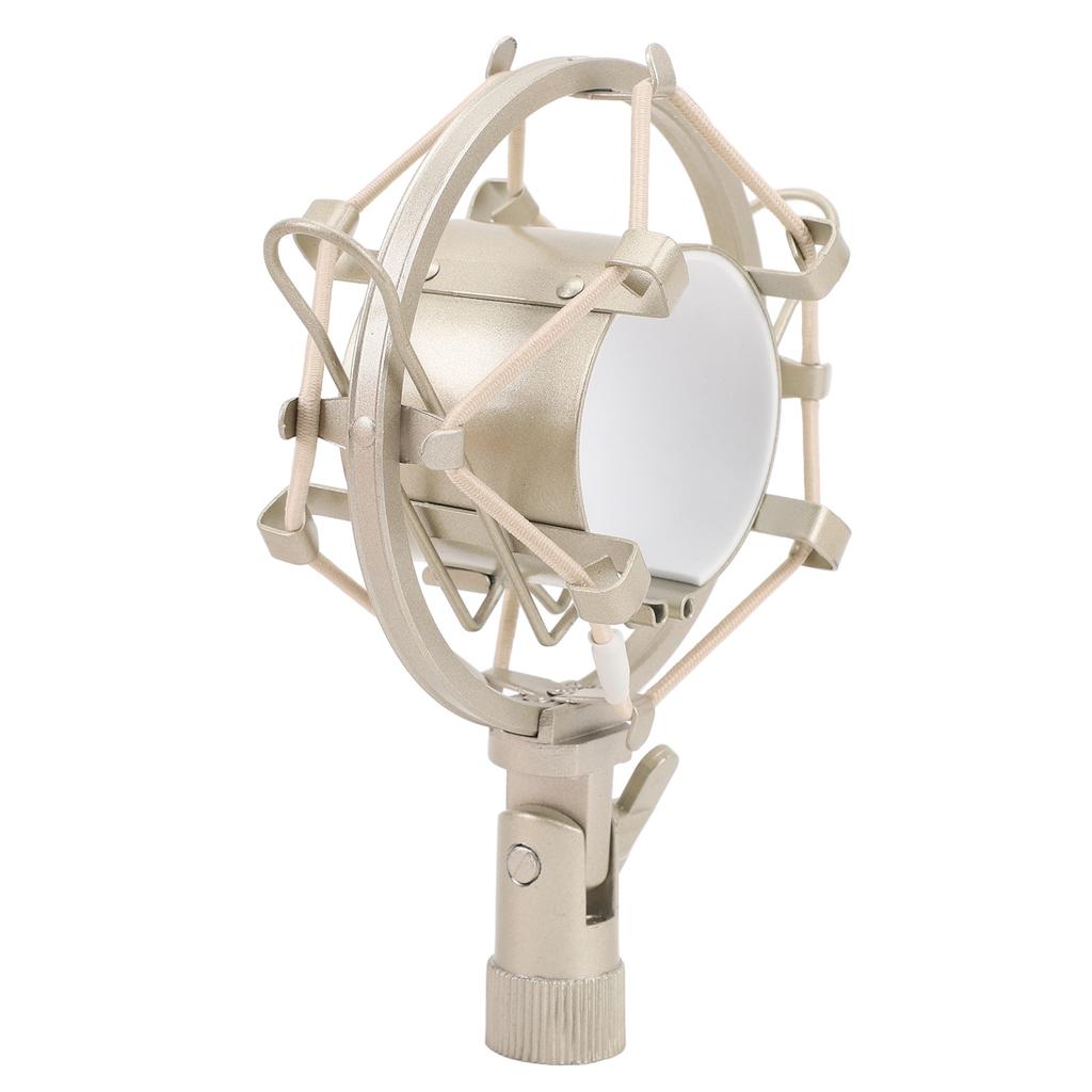 Microphone Shock Mount ABS Anti Vibration Mic Holder with 58 To 38 Conversion Nut for Diameter