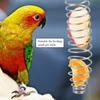 2pcs Steel Holder Bird Foraging Toy Stainless Steel Fruit Vegetable Feeder  For Small Birds